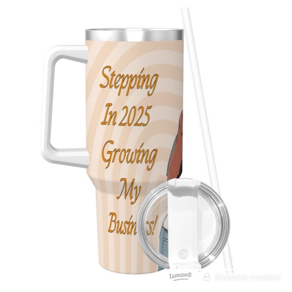 Motivational Travel Mug with Straw
